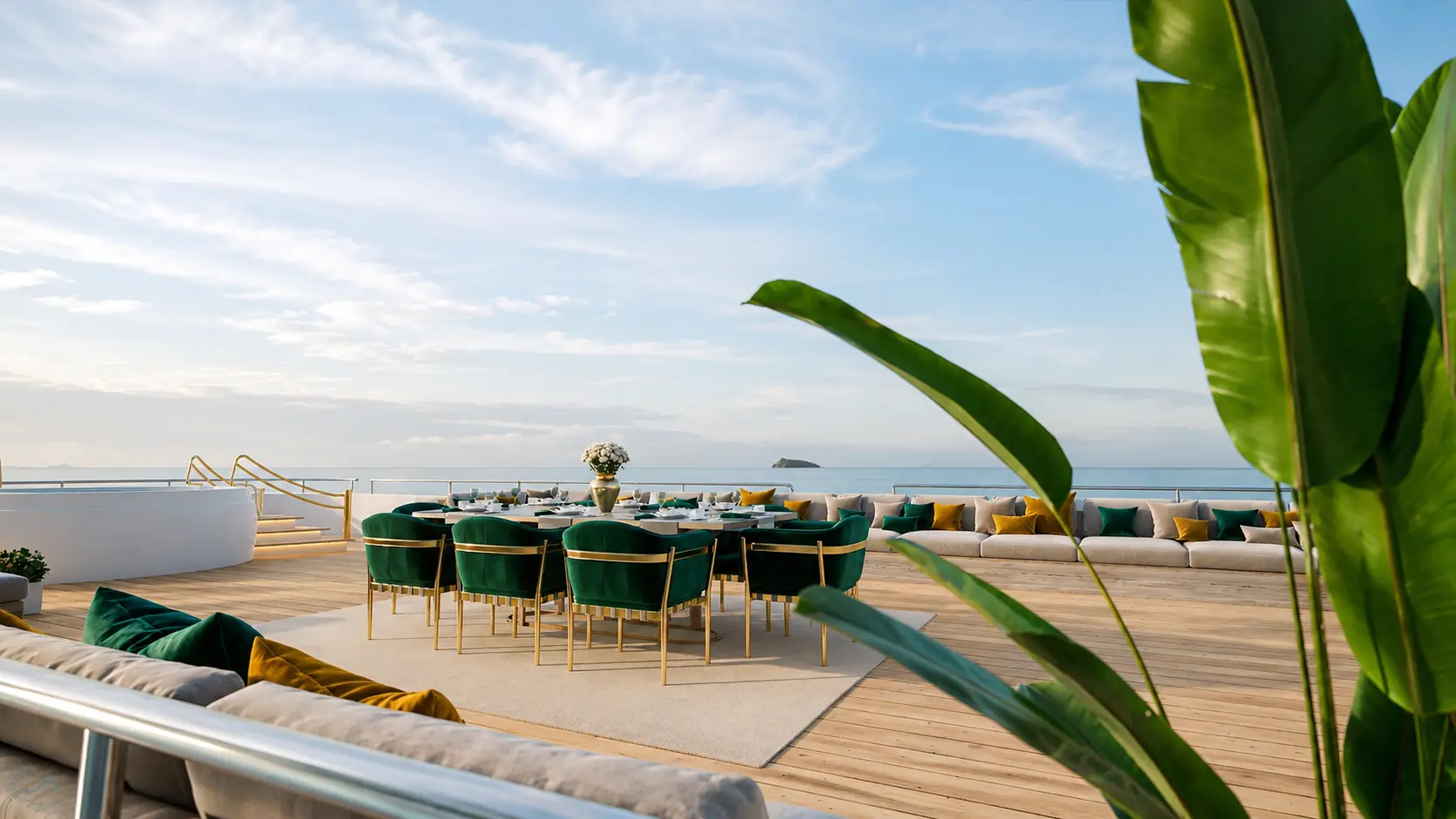 Cruise Dining Table Exterior - Architecture Visualization visualization screenshot 1